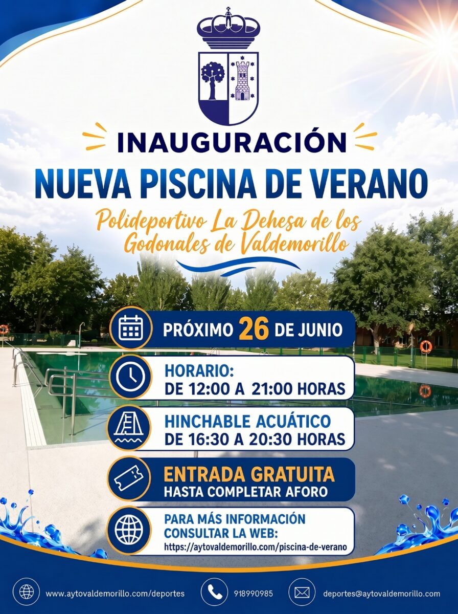 Valdemorillo estrena su renovada piscina de verano este viernes con entrada gratuita