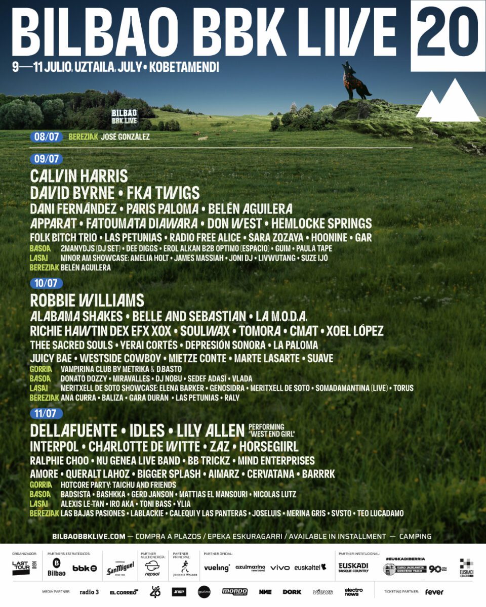 Bilbao BBK Live celebra su 20 aniversario del 9 al 11 de julio con más de 80 artistas